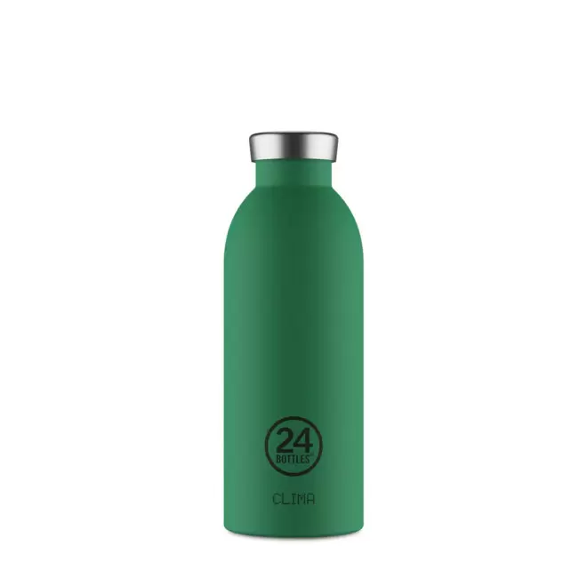 BOUTEILLE ISOTHERME 500ML PERSONNALISEE 'CLIMA 24BOTTLES' - vert émeraude