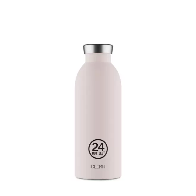 BOUTEILLE ISOTHERME 500ML PERSONNALISEE 'CLIMA 24BOTTLES' - crème