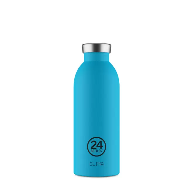 BOUTEILLE ISOTHERME 500ML PERSONNALISEE 'CLIMA 24BOTTLES' - bleu atoll