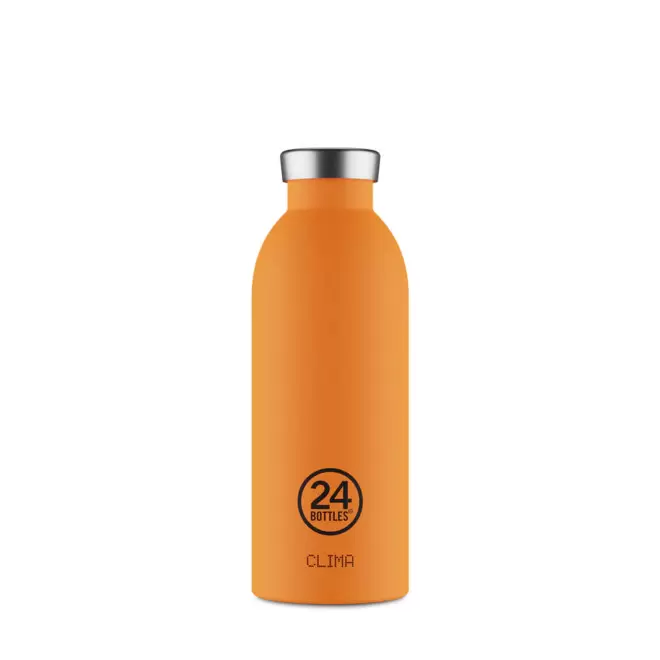BOUTEILLE ISOTHERME 500ML PERSONNALISEE 'CLIMA 24BOTTLES' - orange