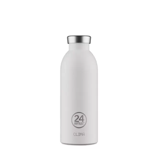 BOUTEILLE ISOTHERME 500ML PERSONNALISEE 'CLIMA 24BOTTLES' - blanc cassé