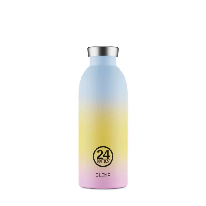 BOUTEILLE ISOTHERME 500ML PERSONNALISEE 'CLIMA 24BOTTLES' - dégradé pastel