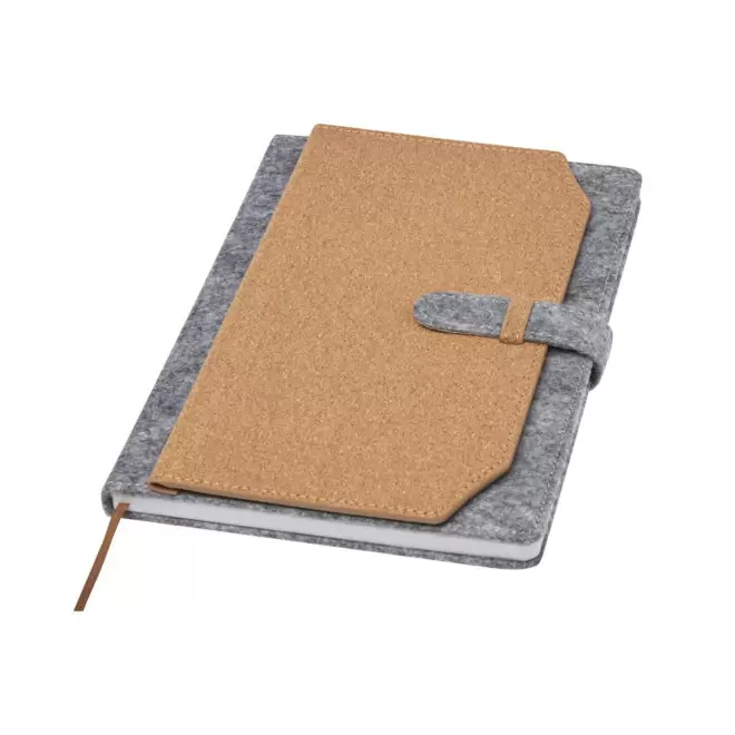 CARNET A5 FEUTRINE RECYCLE LIEGE PERSONNALISE 'GRANPA' - naturel