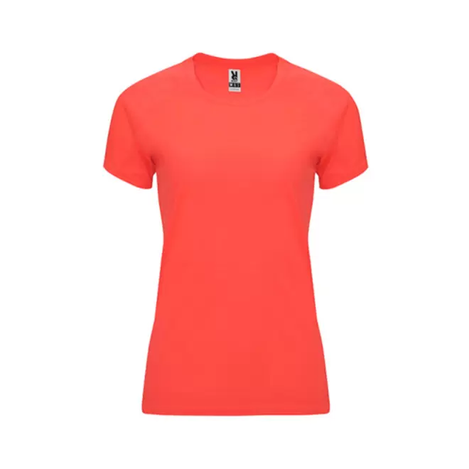 TEE SHIRT PERSONNALISÉ FEMME 'ESPORTO' - corail fluo