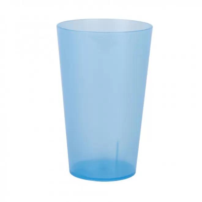 RAPIDE 4J - GOBELET RÉUTILISABLE PERSONNALISÉ '30 CL CUP' - transparent givré bleu