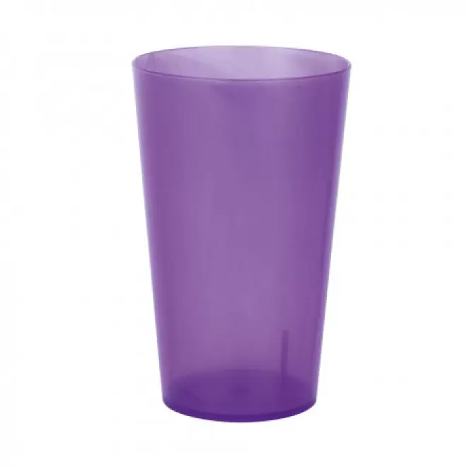 RAPIDE 4J - GOBELET RÉUTILISABLE PERSONNALISÉ '30 CL CUP' - transparent givré violet
