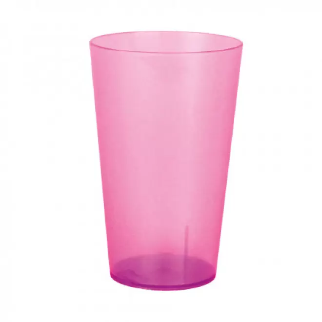 RAPIDE 4J - GOBELET RÉUTILISABLE PERSONNALISÉ '30 CL CUP' - transparent givré rose