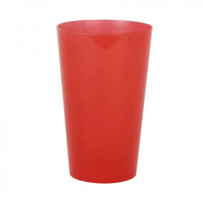 RAPIDE 4J - GOBELET RÉUTILISABLE PERSONNALISÉ '30 CL CUP' - transparent givré rouge