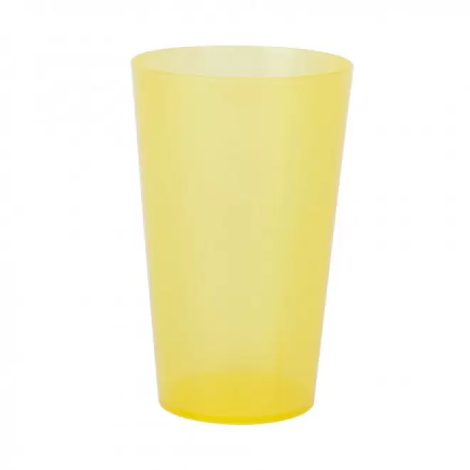 RAPIDE 4J - GOBELET RÉUTILISABLE PERSONNALISÉ '30 CL CUP' - transparent givré jaune