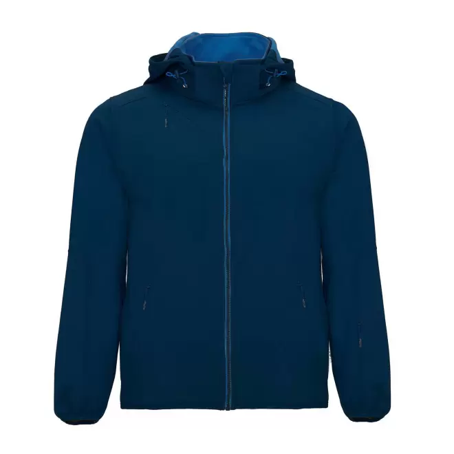 VESTE SOFTSHELL MIXTE PERSONNALISEE 2 COUCHES 'SIBERIA' - bleu marine