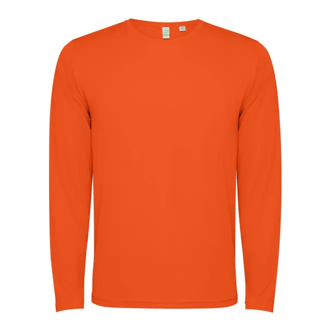 TEE-SHIRT SPORT ML ENFANT PERSONNALISE 'ESTORIL' - orange