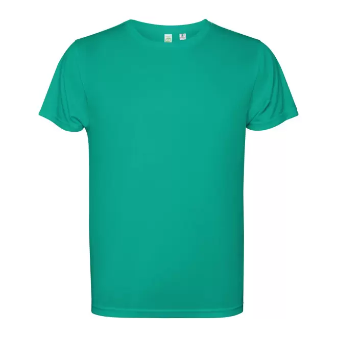 TEE-SHIRT SPORT MC HOMME PERSONNALISE 'ESTORIL' - turquoise