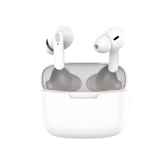 EXPRESS 72H - ÉCOUTEURS PUBLICITAIRES BLUETOOTH® AKASHI® 'SOLIN' - blanc