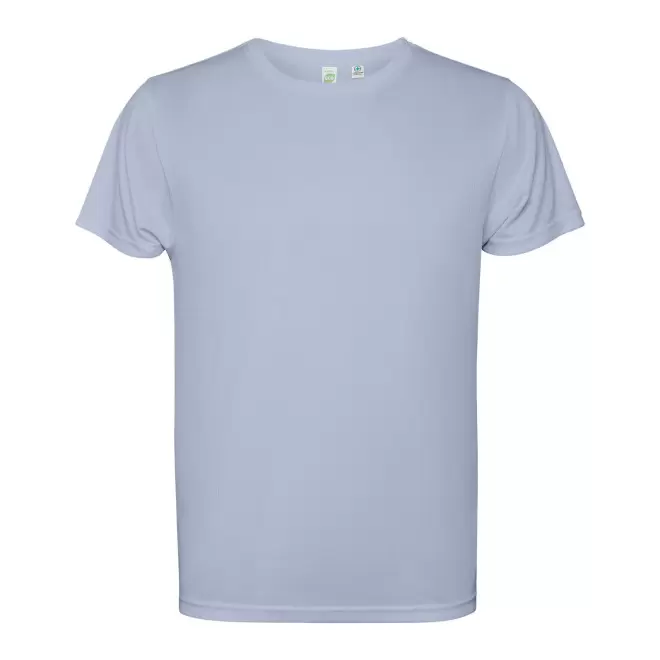 TEE-SHIRT SPORT MC HOMME PERSONNALISE 'ESTORIL' - bleu gris