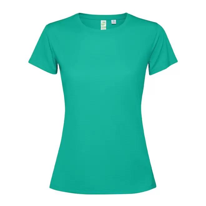 TEE-SHIRT SPORT MC FEMME PERSONNALISE 'ESTORIL' - turquoise