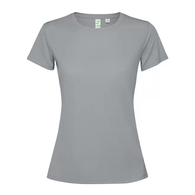 TEE-SHIRT SPORT MC FEMME PERSONNALISE 'ESTORIL' - gris