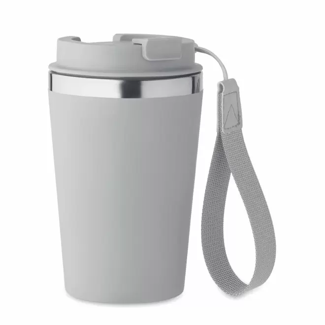 MUG ISOTHERME PERSONNALISABLE 350 ML 'MALTEAS' - gris clair