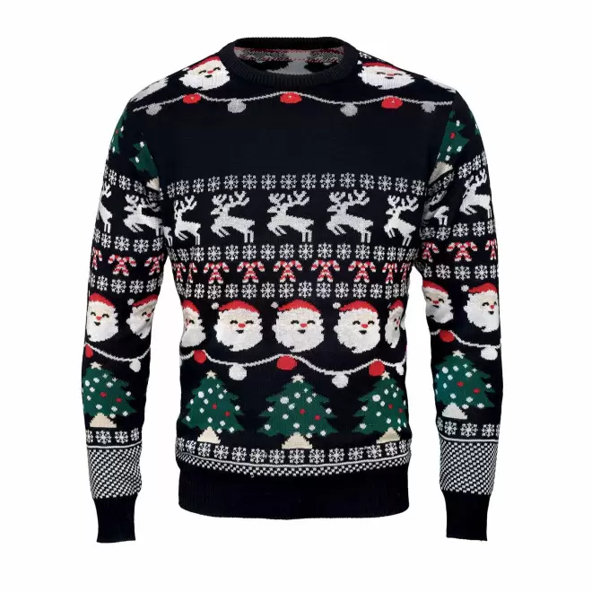 PULL AVEC LED PERSONNALISABLE 'RISTO' - noir