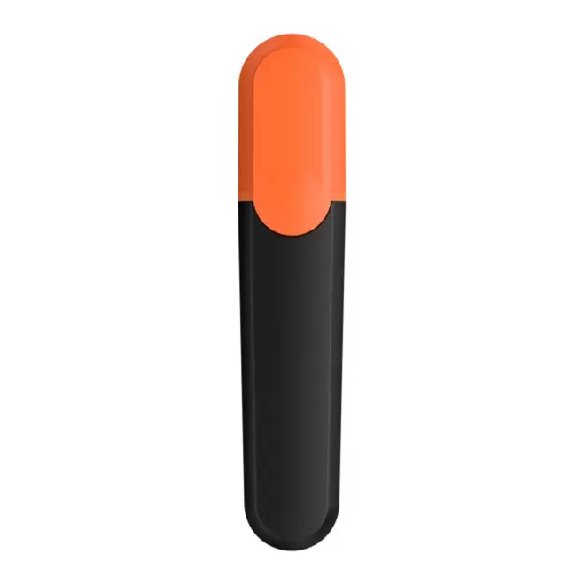 SURLIGNEUR RECYCLE PERSONNALISABLE 'ANGELE' - orange/noir