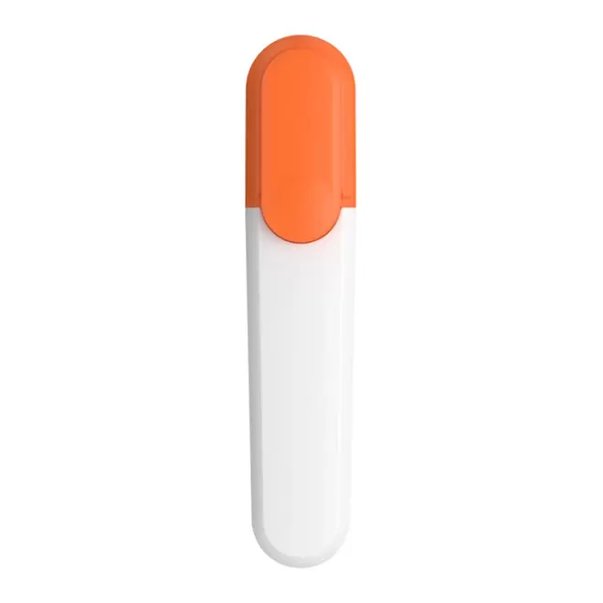SURLIGNEUR RECYCLE PERSONNALISABLE 'ANGELE' - orange/blanc