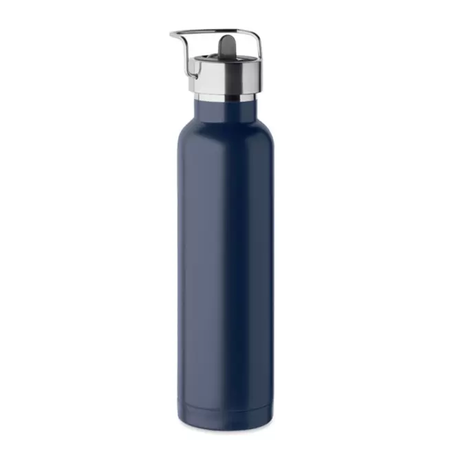 BOUTEILLE ISOTHERME RECYCLE 660 ML PERSONNALISABLE 'FRAGO' - bleu marine