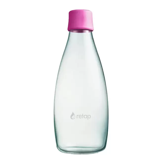 BOUTEILLE VERRE 800ML PERSONNALISABLE 'ORIGINAL 08' - magenta