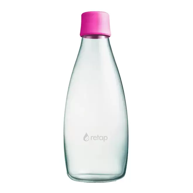 BOUTEILLE VERRE 800ML PERSONNALISABLE 'ORIGINAL 08' - rose
