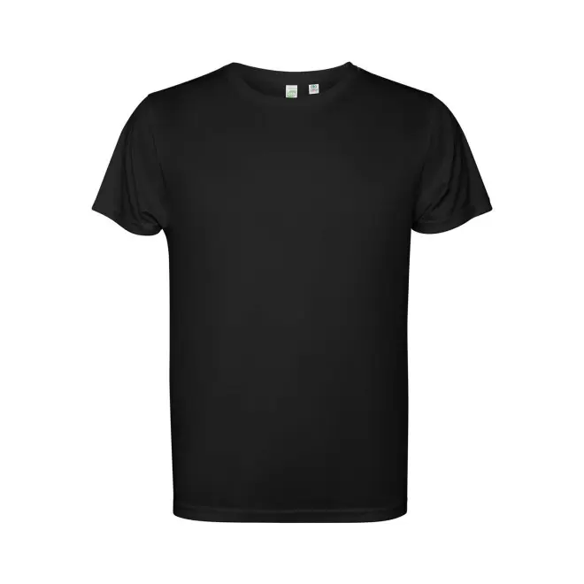 TEE-SHIRT SPORT MC ENFANT PERSONNALISABLE 'ESTORIL' - noir