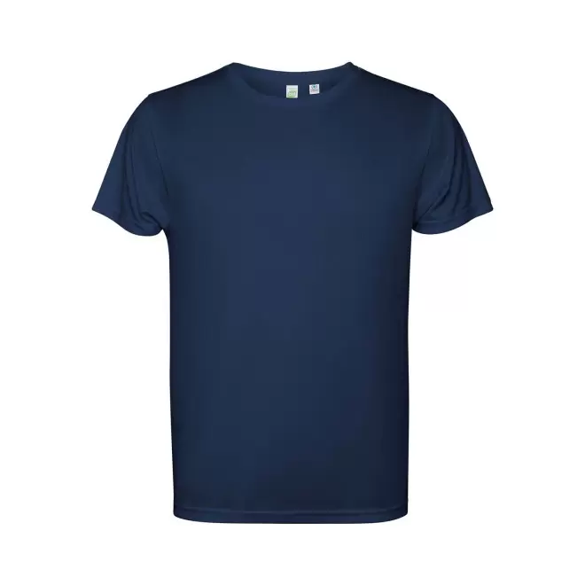 TEE-SHIRT SPORT MC ENFANT PERSONNALISABLE 'ESTORIL' - bleu marine