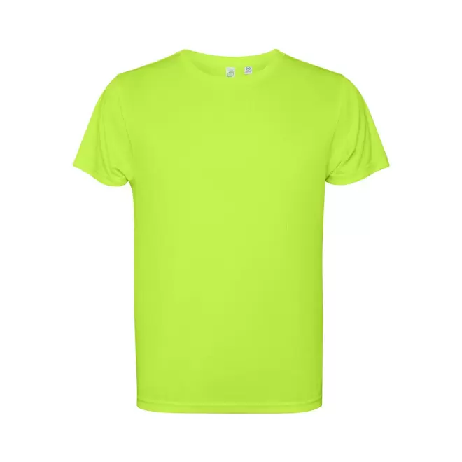 TEE-SHIRT SPORT MC ENFANT PERSONNALISABLE 'ESTORIL' - vert fluo