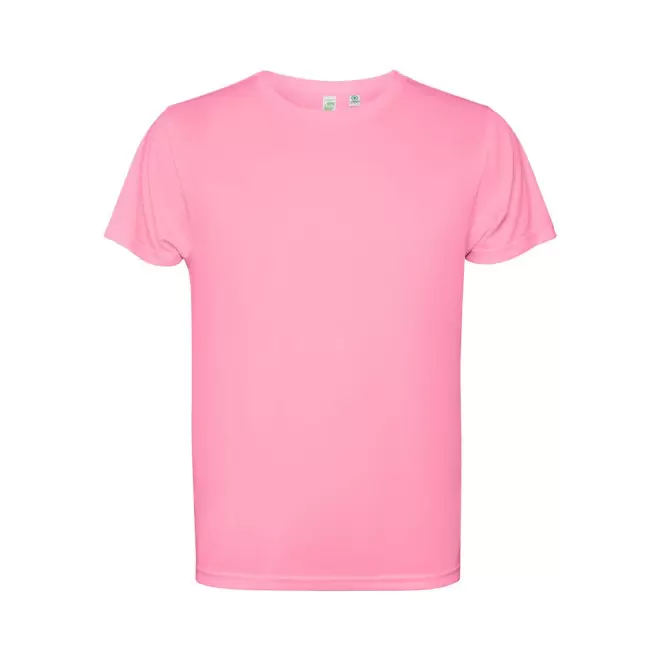 TEE-SHIRT SPORT MC ENFANT PERSONNALISABLE 'ESTORIL' - rose