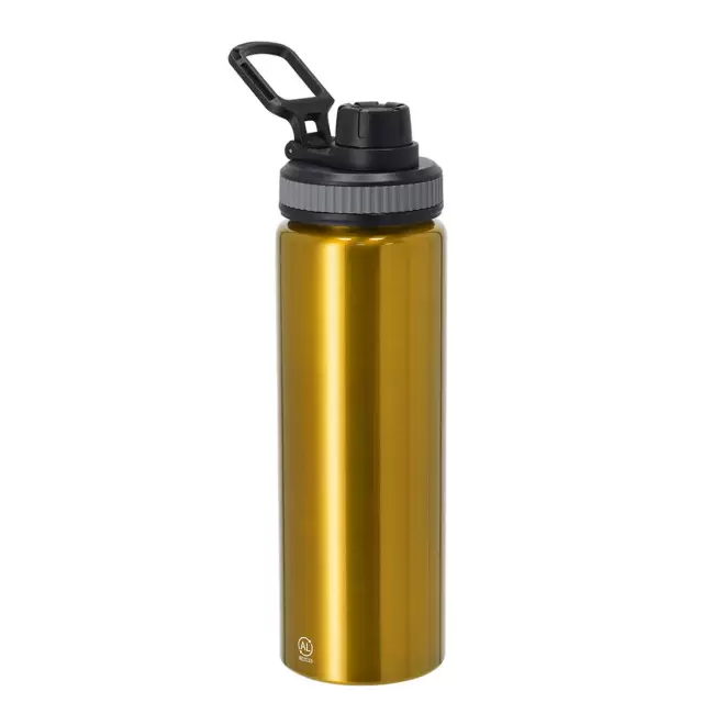 GOURDE ALU RECYCLE 800ML PERSONNALISABLE 'DARU' - jaune