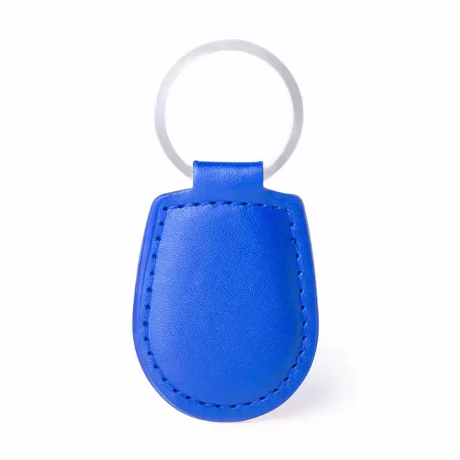 PORTE CLE PERSONNALISABLE EN PU 'PALAS' - bleu