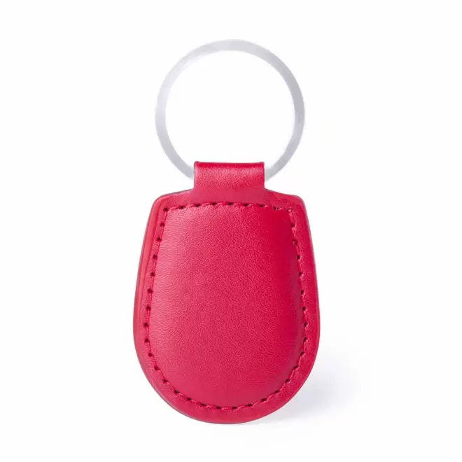 PORTE CLE PERSONNALISABLE EN PU 'PALAS' - rouge