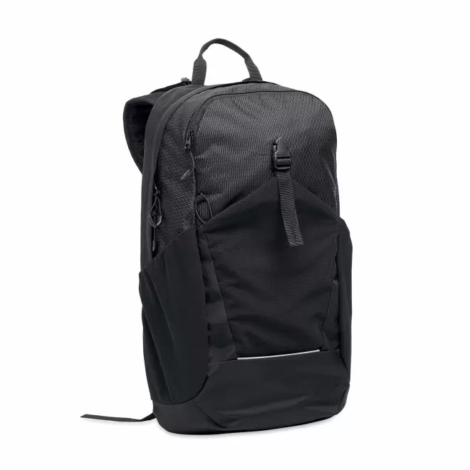 SAC A DOS RANDONNEE EN NYLON PERSONNALISABLE 'RAGLA' - noir