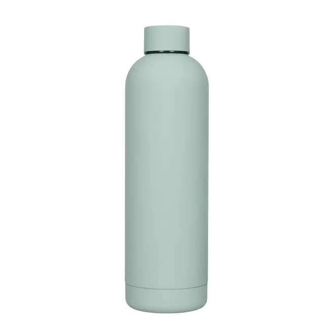 BOUTEILLE ISOTHERME PERSONNALISABLE SOFT TOUCH 750 ML 'SPAZIO PASTEL' - vert pastel