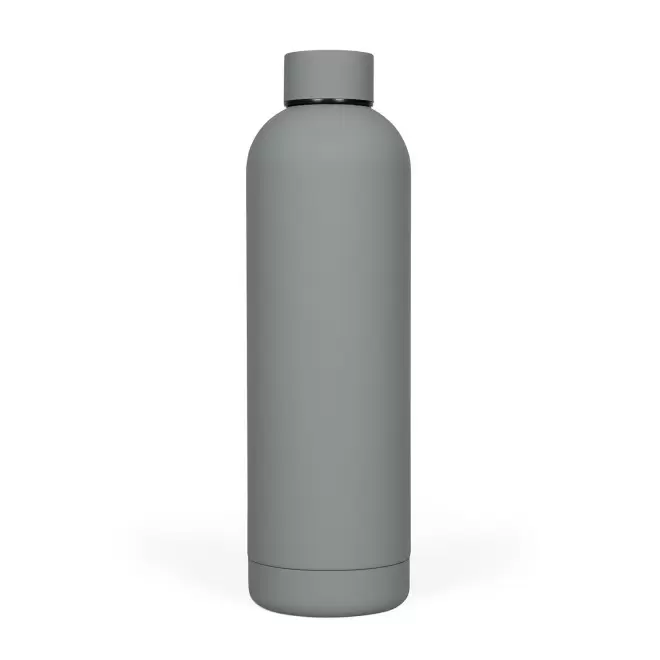 BOUTEILLE ISOTHERME PERSONNALISABLE SOFT TOUCH 750 ML 'SPAZIO PASTEL' - gris
