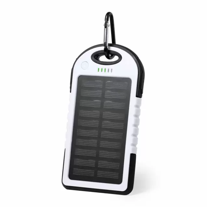 POWERBANK SOLAIRE 4000MAH PERSONNALISABLE 'AIRSOL' - blanc