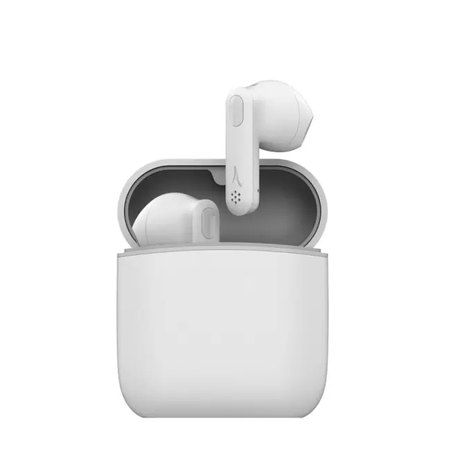 ECOUTEURS PERSONNALISABLES BLUETOOTH® 'MASTEAR' AKASHI®  - blanc