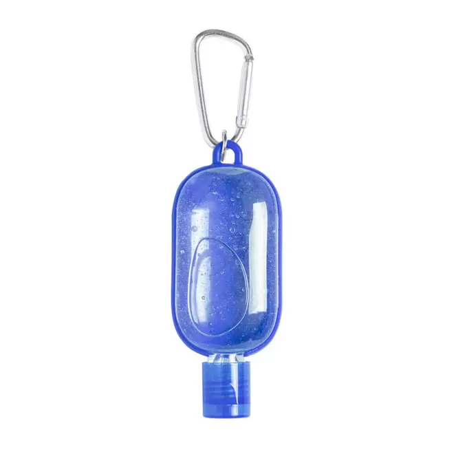 PORTE CLE GEL DESNFECTANT PERSONNALISABLE 'ANDIE' - bleu