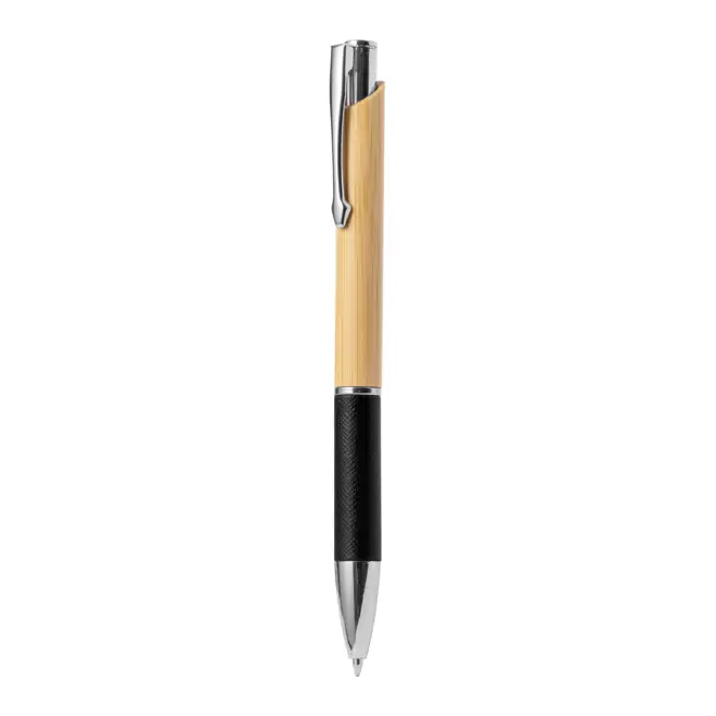 STYLO EN BAMBOU PERSONNALISABLE 'OLEG DUAL' - noir