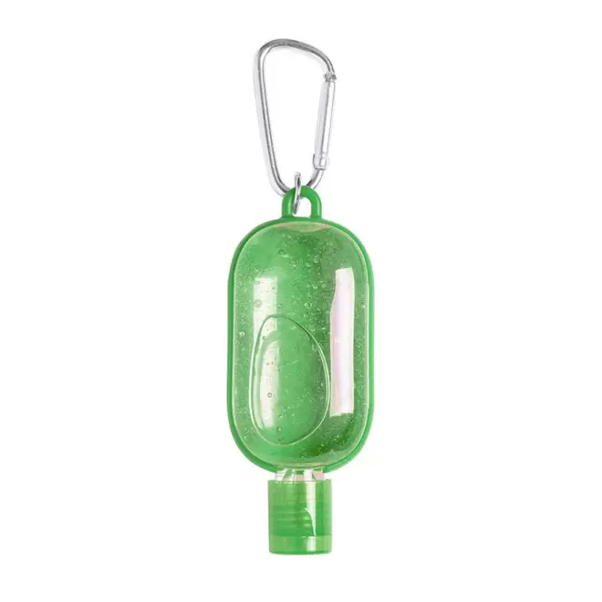 PORTE CLE GEL DESNFECTANT PERSONNALISABLE 'ANDIE' - vert