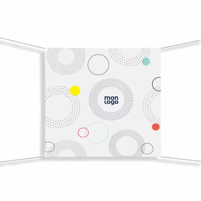 BACHE PVC PERSONNALISABLE 'REKLAM' - blanc 100x100 cm