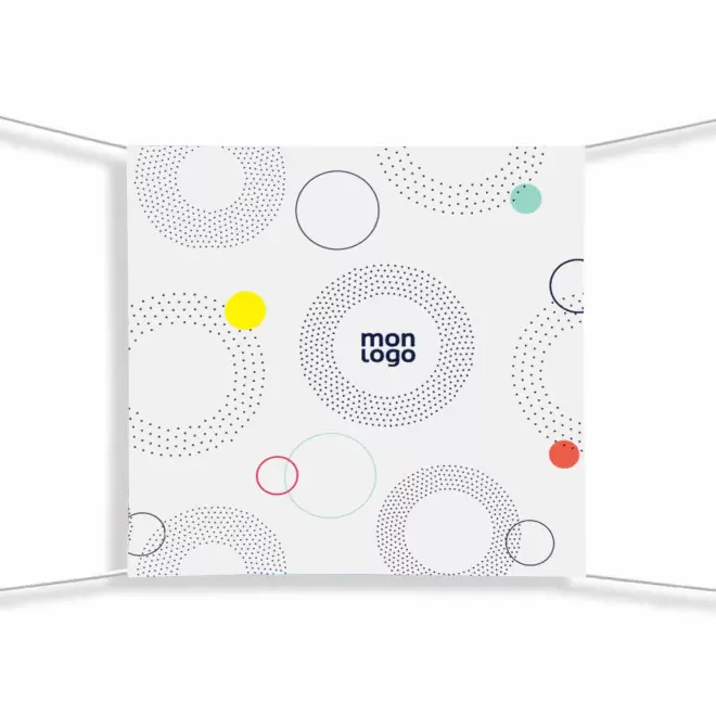 BACHE PVC PERSONNALISABLE 'REKLAM' - blanc 200x200 cm