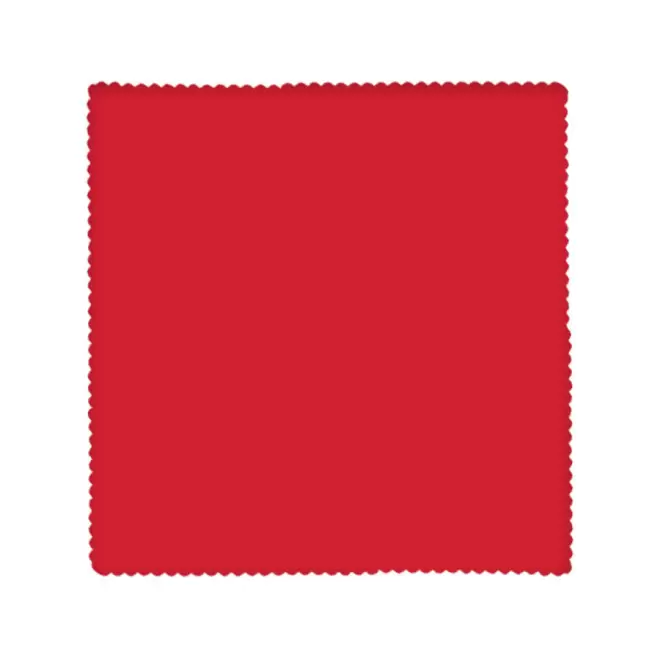 LINGETTE MICROFIBRE PERSONNALISÉE 'EPOUSTIF' - EMBOSSAGE 200GR/M2 - rouge