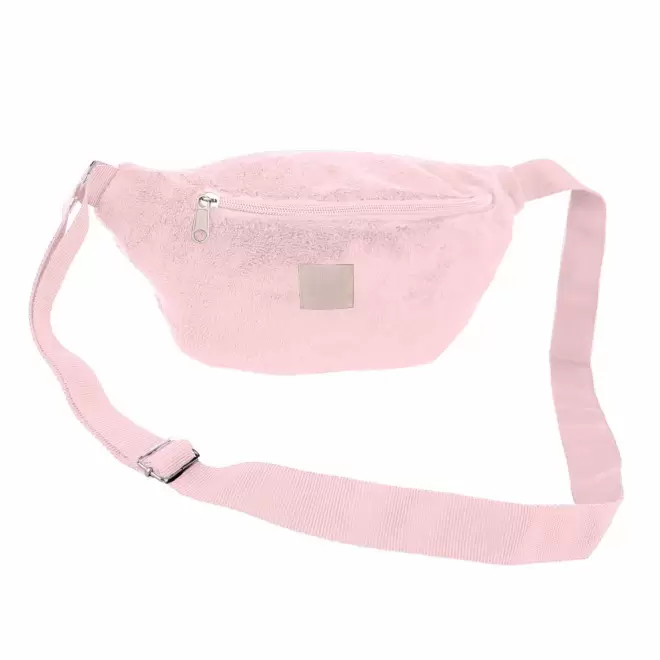 BANANE PERSONNALISABLE MIE EN POLAIRE 'LOR' - rose clair