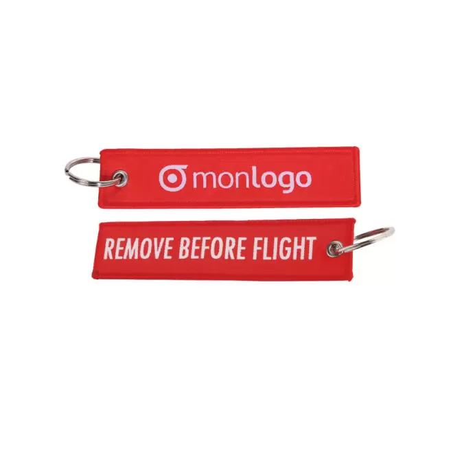 PORTE-CLES PUBLICITAIRE TISSÉ 'WING' - tissé