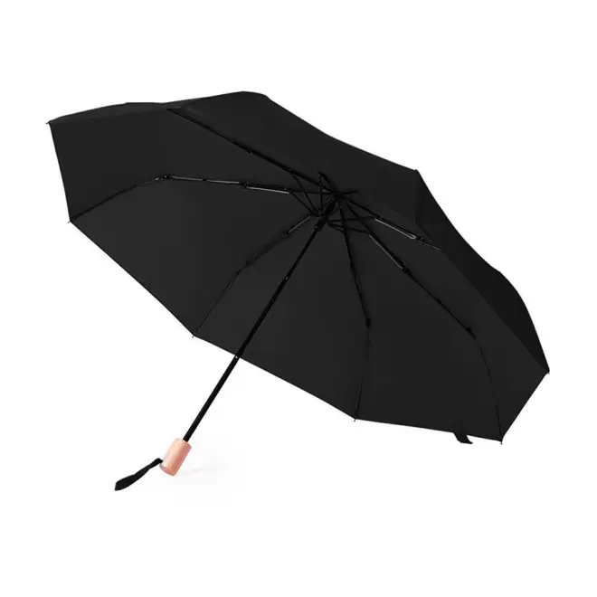 PARAPLUIE PLIABLE PUBLICITAIRE 'LINWOOD RPET' - noir