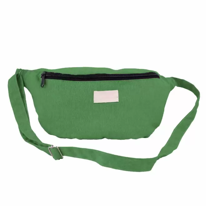 BANANE PERSONNALISABLE MIE EN COTON RECYCLE 'LOR' - vert
