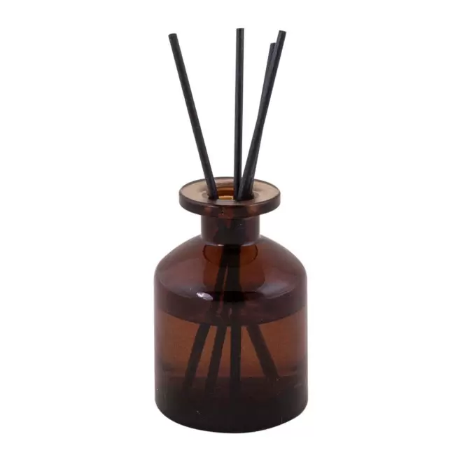 DIFFUSEUR AROMATIQUE EN VERRE PERSONNALISABLE 'LINNA' - marron